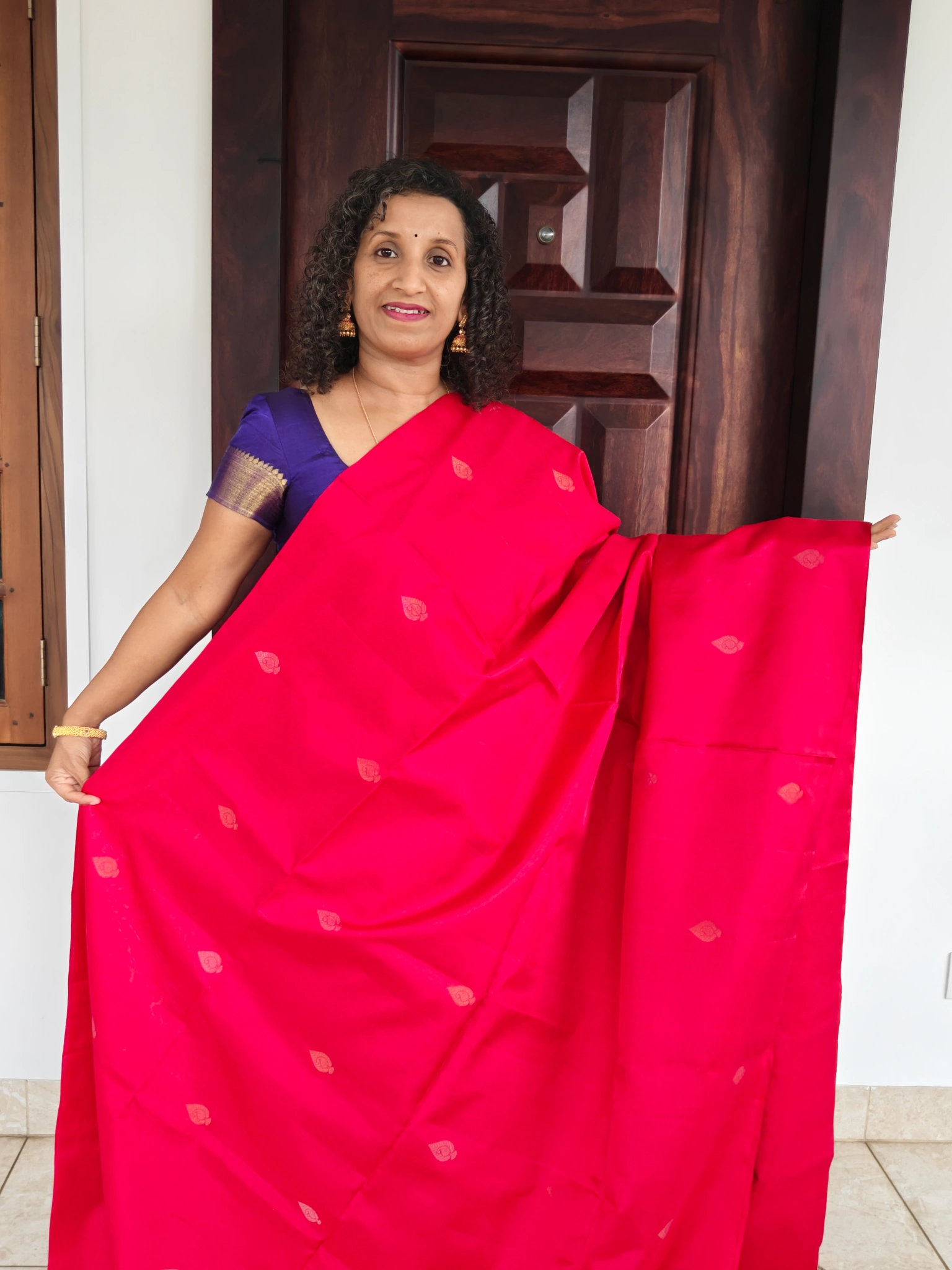 Red Kanchipuram Pure Soft Silk Saree Silkmark Certified Pks019 1